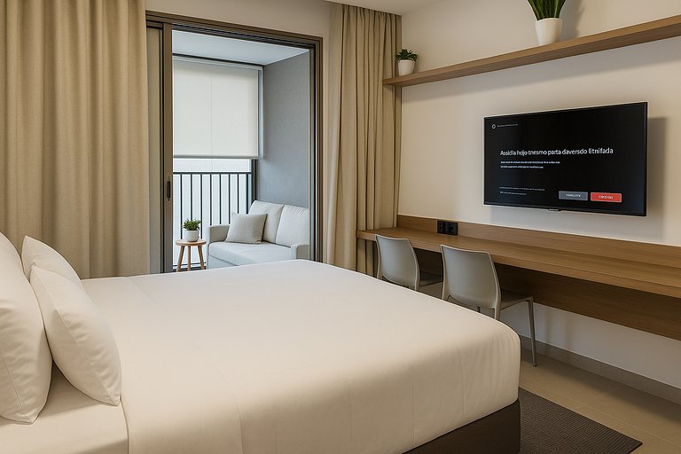 Studio Moderno e Equipado no ON Jurupis