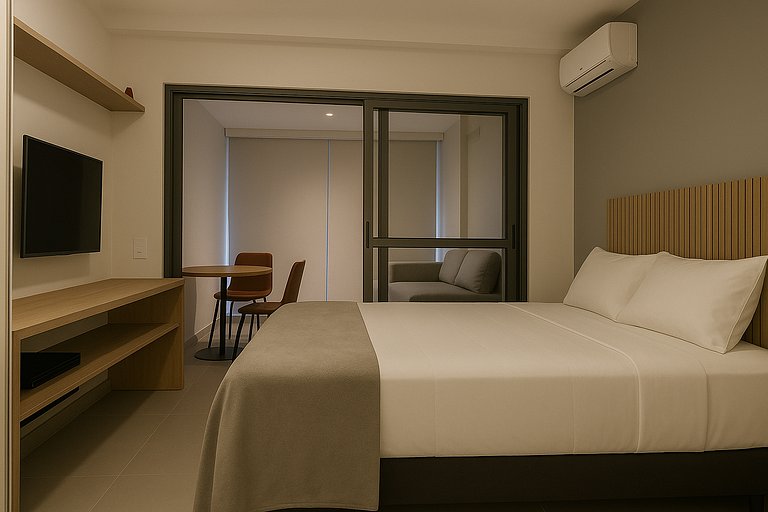 Studio Moderno e Equipado no ON Jurupis