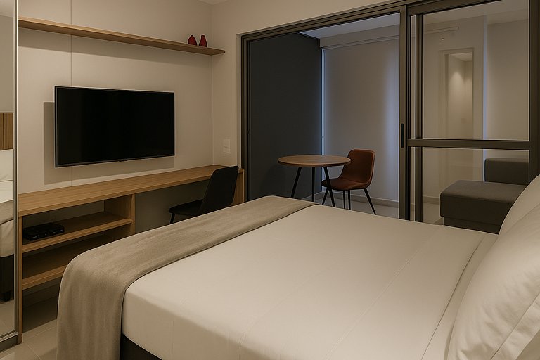 Studio Moderno e Equipado no ON Jurupis