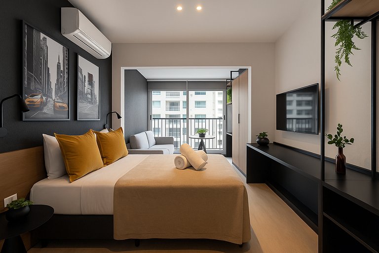 Studio Moderno e Equipado no ON Jurupis