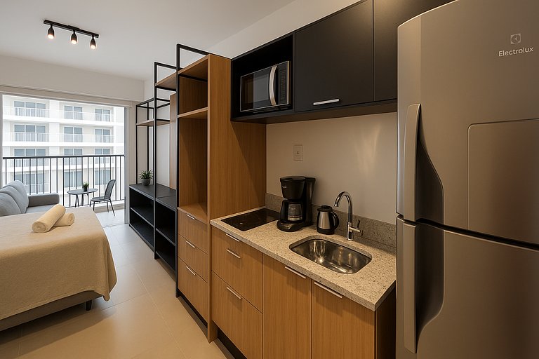 Studio Moderno e Equipado no ON Jurupis