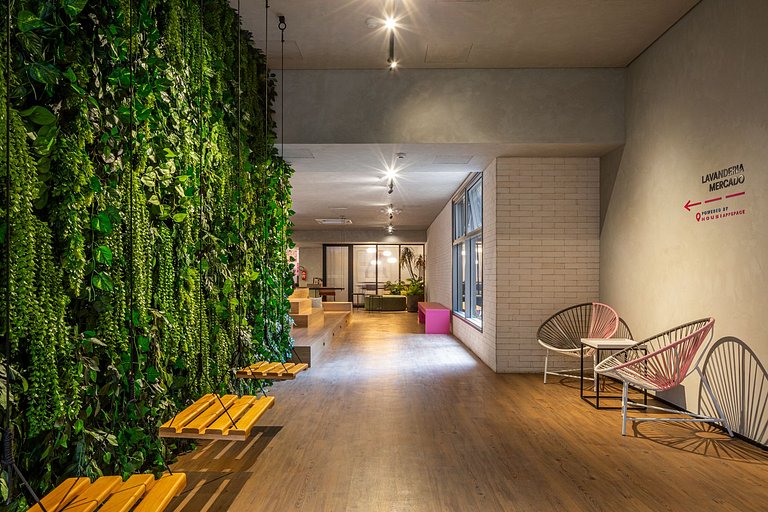 Studio moderno e completo no ON Maracatins - Moema