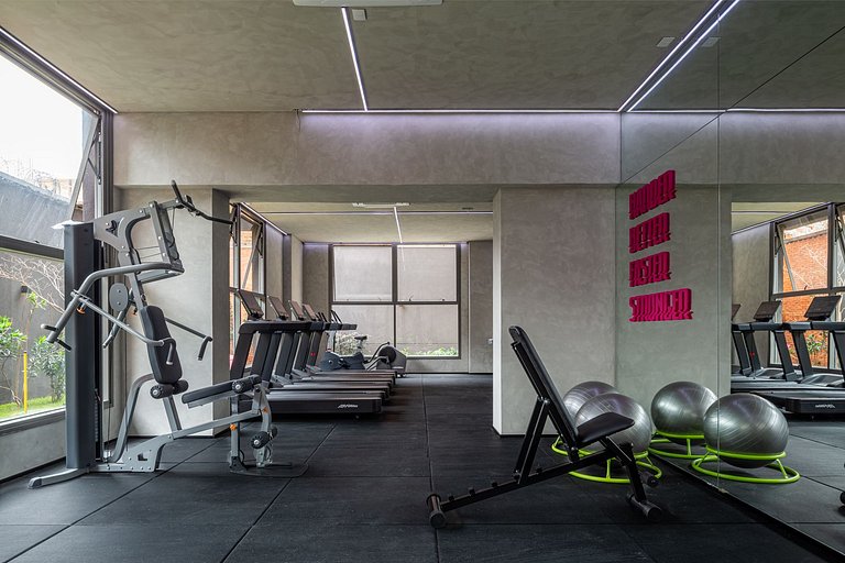 Studio moderno e completo no ON Maracatins - Moema