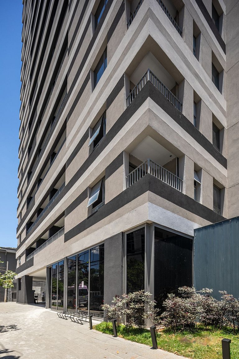 Studio moderno e completo no ON Maracatins - Moema