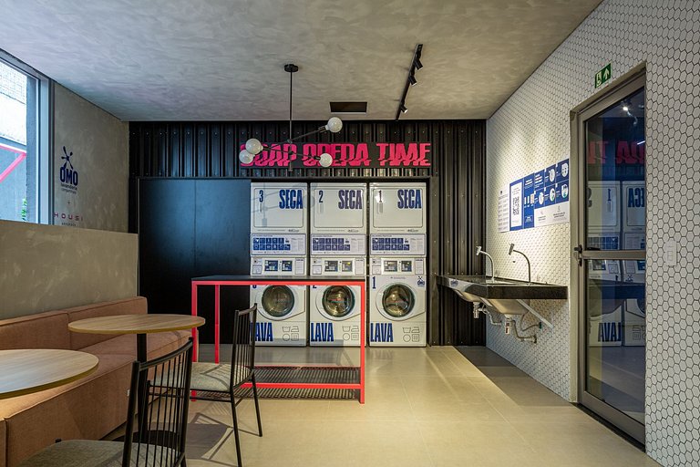 Studio moderno e completo no ON Maracatins - Moema