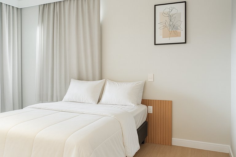 Studio moderno e completo no ON Maracatins - Moema