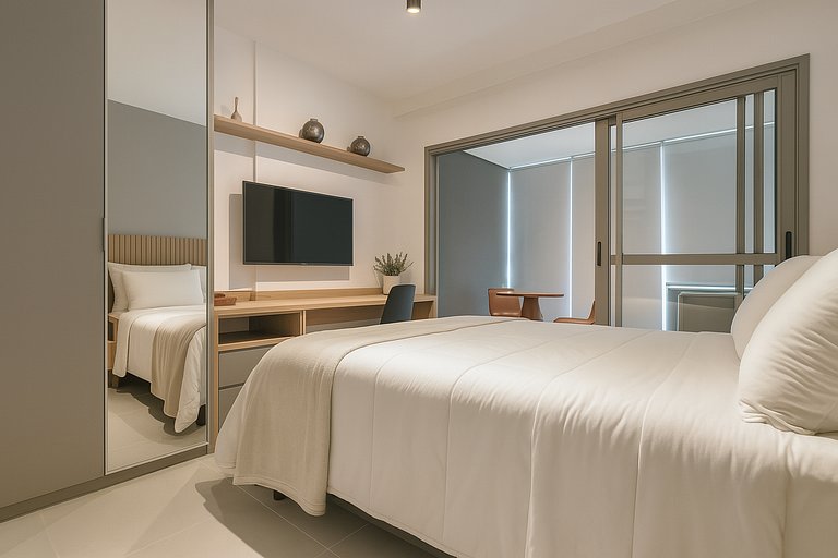 Studio Moderno e Equipado no ON Jurupis