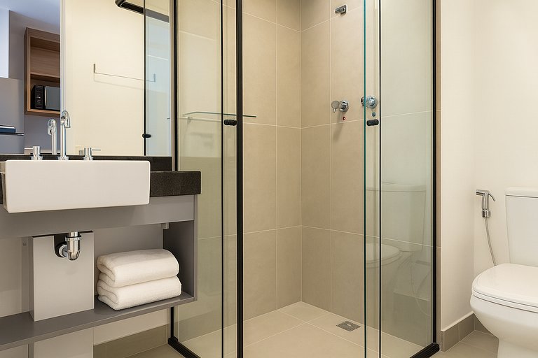 Studio Moderno no Brooklin a 200 m do Metrô