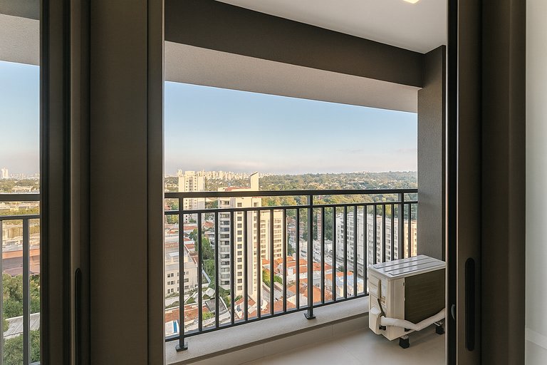 Studio Moderno no Brooklin a 200 m do Metrô