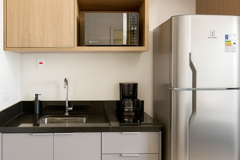 Studio Moderno no Brooklin a 200 m do Metrô