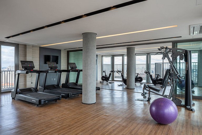 Studio completo na Vila Mariana, Academia, Cowork, perto do